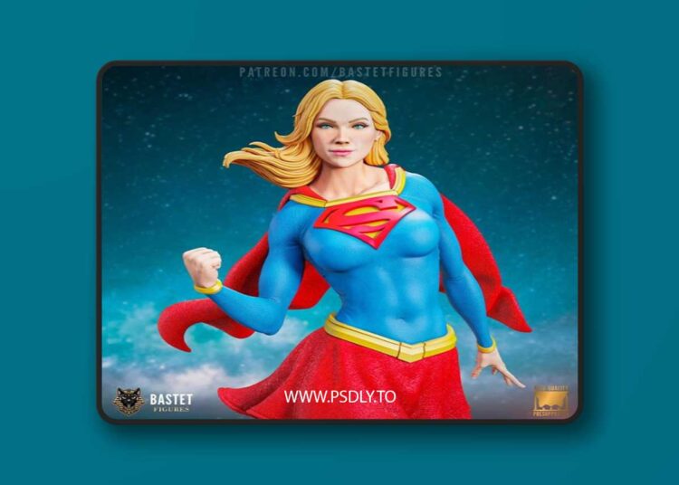 Bastet Figures – Supergirl – 3D Print Model STL 1 Bastet Figures – Supergirl – 3D Print Model STL