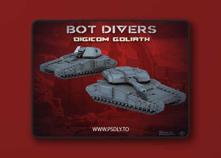 Bot Divers Digicom Goliath – 3D Print Model 1 Bot Divers Digicom Goliath – 3D Print Model