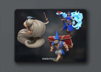 Built Bird – Brawny wizard pack – 3D Print Model STL