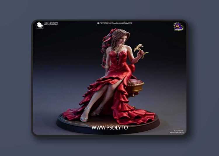 Bulkamancer Sculpts – Aerith Gainsborough – Final Fantasy VII Remake – 3D Print Model STL 1 Bulkamancer Sculpts – Aerith Gainsborough – Final Fantasy VII Remake – 3D Print Model STL