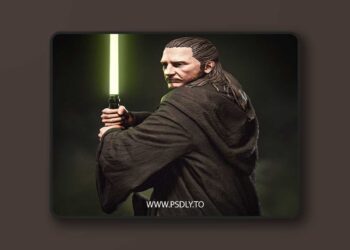 CA 3D Studios – Qui-Gon Jinn – 3D Print
