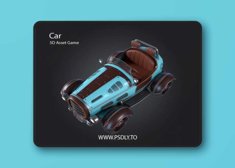 Car V1 Low-poly 3D Model 1 Car V1 Low-poly 3D Model