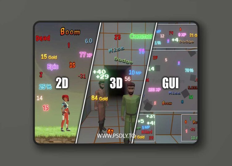 Damage Numbers Pro v4.51 for Unreal Engine 1 Damage Numbers Pro v4.51