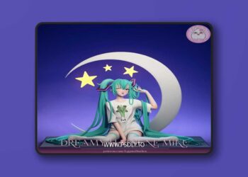 EggmaStudios – Sleepy Hatsune Miku – Vocaloid – 3D Print Model STL