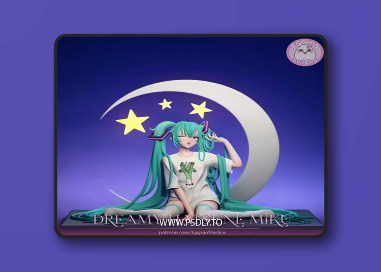 EggmaStudios – Sleepy Hatsune Miku – Vocaloid – 3D Print Model STL 1 EggmaStudios – Sleepy Hatsune Miku – Vocaloid – 3D Print Model STL