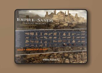Empire Of The Sands – Desert Structures Kitbash Greeble Assets