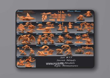 Epic Miniatures – Secret Minds – 3D Print Model