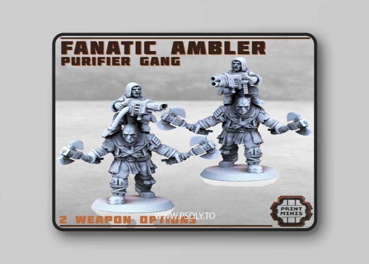 Fanatic Ambler – Purifier Gang – 3D Print Model 1 Fanatic Ambler – Purifier Gang – 3D Print Model
