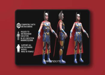 Fantasy Outfit - Male/Female MH & UE5 Skeletons - Rigged (5.3 – 5.6)