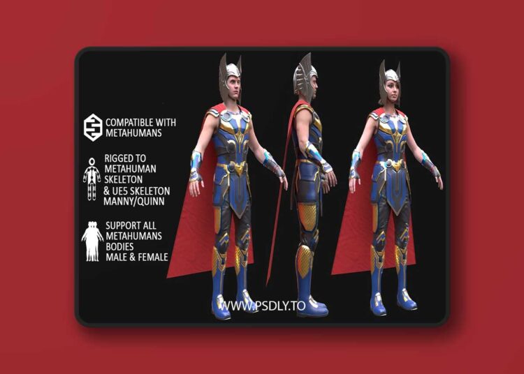 Fantasy Outfit - Male/Female MH & UE5 Skeletons - Rigged (5.3 – 5.6) 1 Fantasy Outfit - Male/Female MH & UE5 Skeletons - Rigged (5.3 – 5.6)