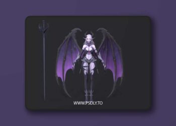 Female demon Low-poly 3D Model