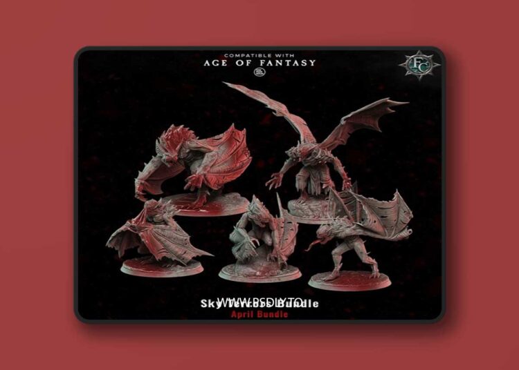 Fleshcraft Studio – Sky Terrors Bundle – 3D Print Model 1 Fleshcraft Studio – Sky Terrors Bundle – 3D Print Model