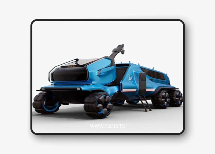 Futuristic Mars Rover Concept 3D Model 1 Futuristic Mars Rover Concept 3D model