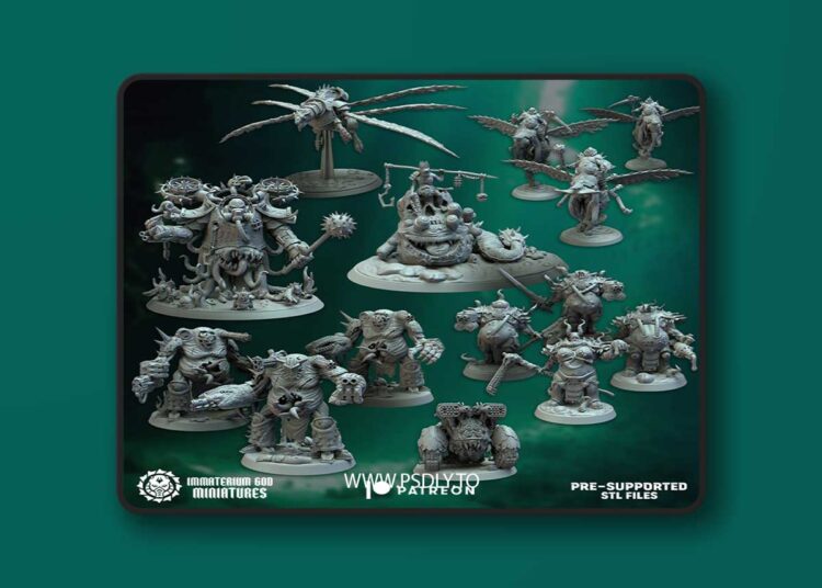Immaterium God Miniatures – Sons of Decay Vol. IX – 3D Print Model 1 Immaterium God Miniatures – Sons of Decay Vol. IX – 3D Print Model