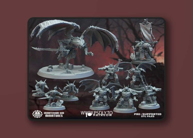 Immaterium God Miniatures – The Bloodfang Legion Vol. II – 3D Print Model 1 Immaterium God Miniatures – The Bloodfang Legion Vol. II – 3D Print Model