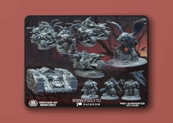 Immaterium God Miniatures – The Bloodfang Legion Vol. IV – 3D Print Model