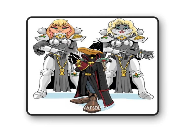 Inquisitor Daffus Duckus, Sister Bellatrix Leporina, Sister Lapina Vulpus – 3D Print Model 1 Inquisitor Daffus Duckus, Sister Bellatrix Leporina, Sister Lapina Vulpus – 3D Print Model