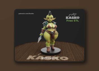 Kaskonsfw – Female orc – 3D Print Model STL