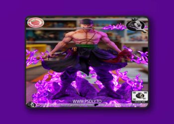 LionRealm Studio – One Piece – Zoro – 3D Print Model