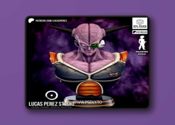 Lucas Perez – Captain Ginyu Bust – 3D Print Model STL