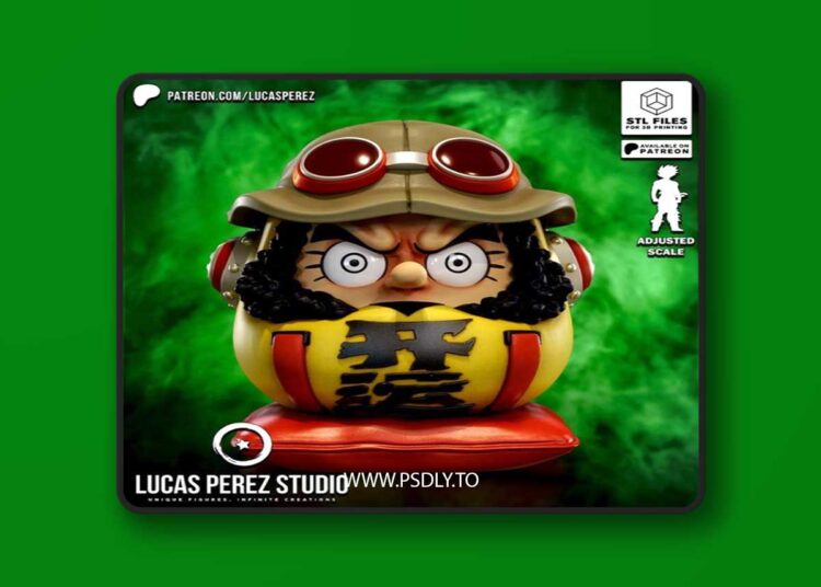 Lucas Perez – Usopp Daruma – 3D Print Model STL 1 Lucas Perez – Usopp Daruma – 3D Print Model STL