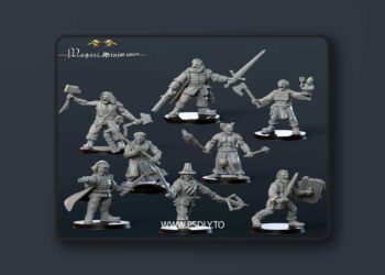 Magori Miniatures – June 2025 – Witch Hunter Warband Vol 3 – 3D Print Model