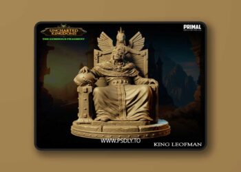 Noble Wizard – King Leofman – 3D Print Model