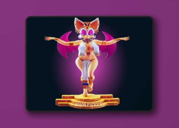 Officer Rhu – Rouge the Bat Egyptian Cosplay – 3D Print Model STL