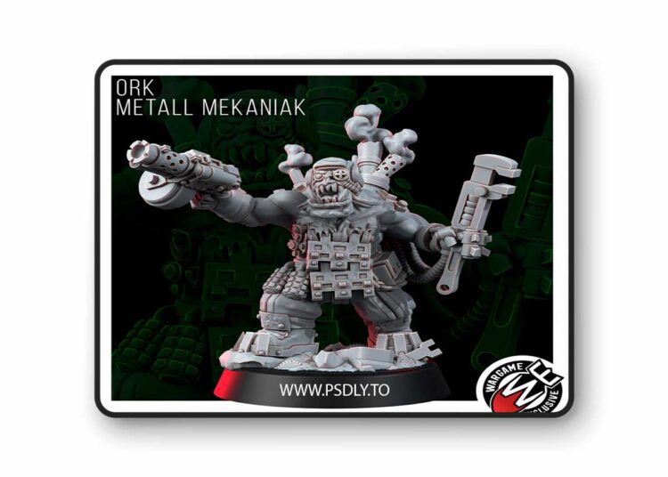 Ork Metall Mekaniak – 3D Print Model 1 Ork Metall Mekaniak – 3D Print Model
