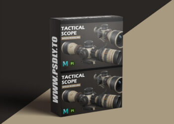 Patreon - Tactical Scope Autodesk Maya Substance 3D Painter Tutorial
