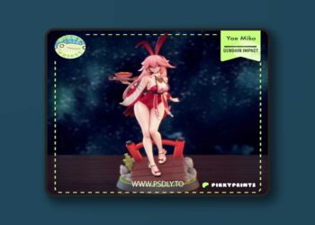 Pikky Prints – Genshin Impact – Yae Miko – 3D Print Model