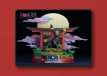 Pokerus Studio – Umbreon (Mythic Tier) – 3D Print Model STL