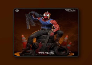 PolyMind Studio – Spider Punk – 3D Print Model STL