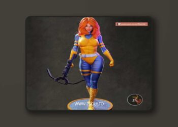 RKS3D – Gi Joe Scarlet – 3D Print Model STL