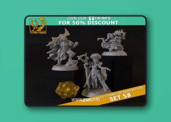 RPG – DnD Hero Characters – Titans of Adventure Set 58 – 3D Print Model