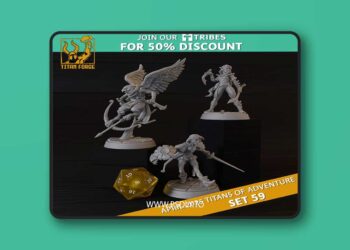 RPG – DnD Hero Characters – Titans of Adventure Set 59 – 3D Print Model