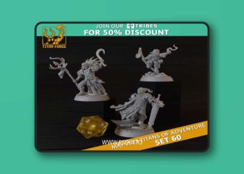 RPG – DnD Hero Characters – Titans of Adventure Set 60 – 3D Print Model
