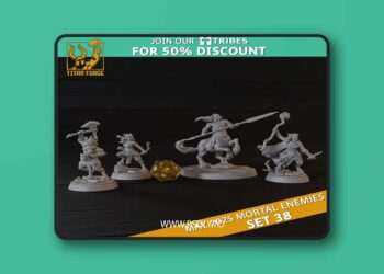 RPG – Monsters DnD 5e – Mortal Enemies Set 38 – 3D Print Model