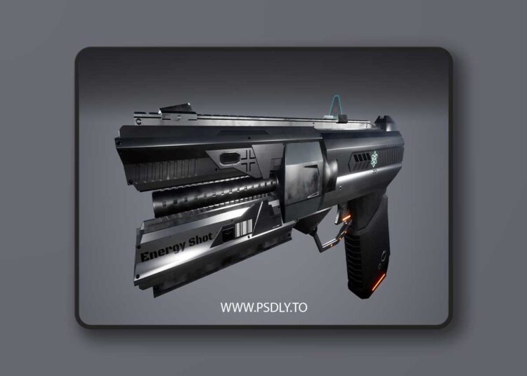 Sci-Fi Pistol (4.23 – 4.27 and 5.0 – 5.6) for Unreal Engine 1 Sci-Fi Pistol (4.23 – 4.27 and 5.0 – 5.6)