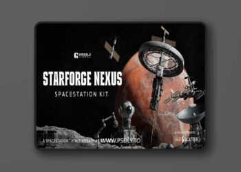 Starforge Nexus - Spacestation Kitbash Greeble Assets