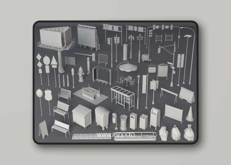 Street Collection 1 - 60 pieces for Unreal Engine 1 Street Collection 1 - 60 pieces