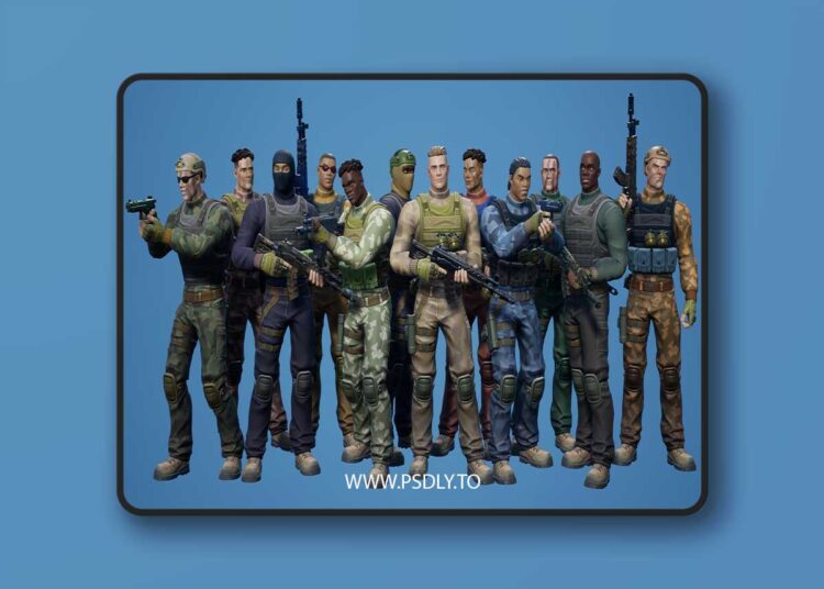 Styled Characters Pack: Military Male/Female (4.27 and 5.0 – 5.6) 1 Styled Characters Pack: Military Male/Female (4.27 and 5.0 – 5.6)