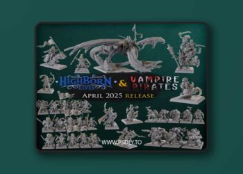 Titan Forge – April 2025 – Highborne Elves and Vampire Pirates – 3D Print Model