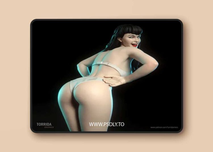 Torrida Minis – Bettie Page – 3D Print Model STL 1 Torrida Minis – Bettie Page – 3D Print Model STL