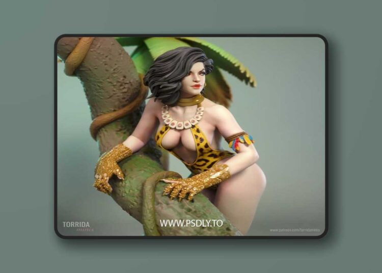 Torrida Minis – Susuarana the jungle queen – 3D Print Model STL 1 Torrida Minis – Susuarana the jungle queen – 3D Print Model STL