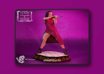 VS3D – Ballerina Pose 01 – John Wick – 3D Print Model STL