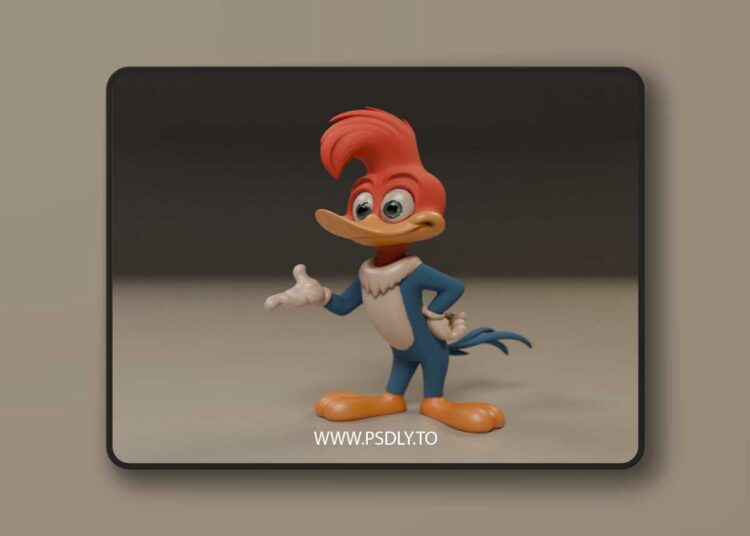 Woody Woodpecker – 3D Print Model 1 Woody Woodpecker – 3D Print Model