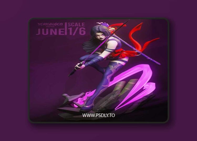 Yongblood Sculpture – Psylocke – Marvel Rivals – 3D Print Model STL 1 Yongblood Sculpture – Psylocke – Marvel Rivals – 3D Print Model STL