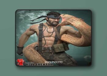 h3LL creator – Metal Gear – Big Boss – 3D Print Model STL