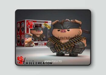 h3LL creator – Solid Svin (Solid Snake) – 3D Print Model STL